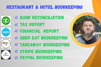 provide hotel, bar and restaurant bookkeeping services