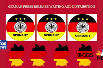 write professional german press release writing  distribution to german PR sites