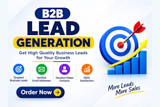 b2b lead generation, linkedin leads, email list and targeted leads