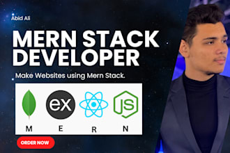 develop full stack web application as mern stack developer