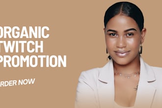 do organically promote your twitch channel and increase live viewers