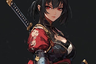 make anime illustration,original character, vtuber art
