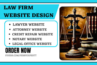 design law firm lawyer attorney credit repair legal office notary loan website