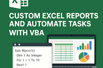 create excel formulas, vba macros, automations, forms