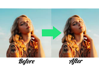 professional photo enhancement and sharpen and brighten and restore your images