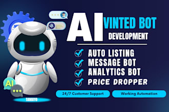 create a vinted auto listing and price drop bot for sellers