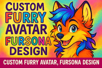 make furry avatar, fursona design,nsfw fursona, furry art,custom fursona, anthro
