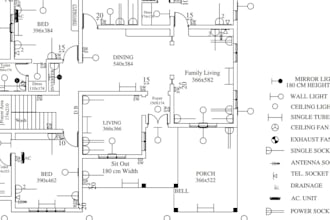 design commercial permit plans, plumbing plan, electrical plan, hvac, mep dwg