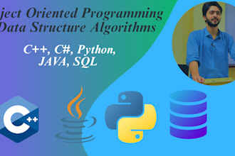 code oop in cpp, c sharp, java, python, sql