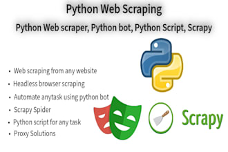 develop python ai chatbot, web scraping, automation bot, ocr, llm, and rag apps