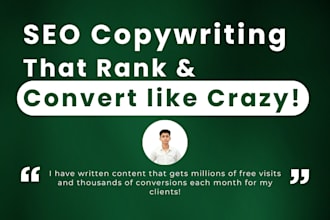 do SEO copywriting and website content writing