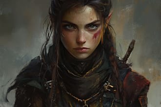 draw character art and dnd character art