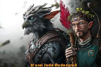 create a d and d character art and dnd art