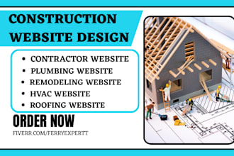 design remodeling hvac construction roofing solar contractor plumbing website