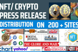 do crpto press release crypto pr distribution nft and block chain press release