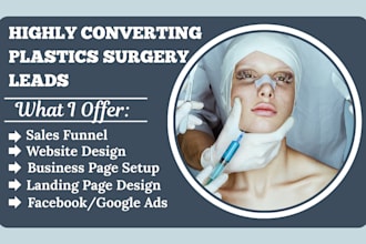 generate plastic surgery botox cosmetic medical spa dermatologist facelift leads