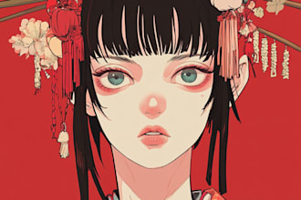 draw anime character pfp illustrations