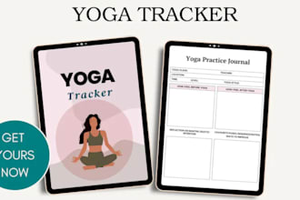 design workout plan pdf,health fitness planner, yoga ebook, lead magnet in canva