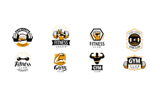 gym fitness logo in 12 hours
