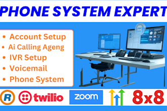 setup voip IVR tcr a2p 10dlc on ringcentral twilio nextiva grasshopper and 3cx