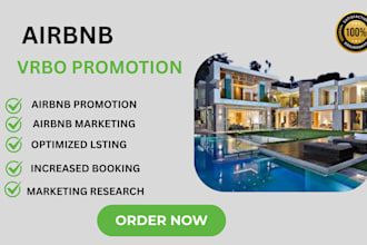 do airbnb promotion, vrbo marketing, airbnb listing seo to boost booking