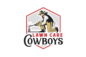 design traditional top quality lawn care logo
