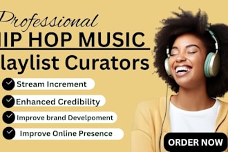 add your song to hip hop music playlists and submit to music uk usa curators