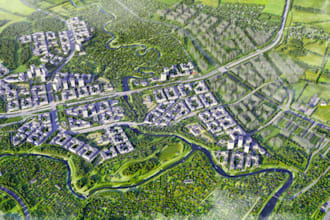 redesign real estate,3d landscape,site plans,aerial birdeye view,topographic map