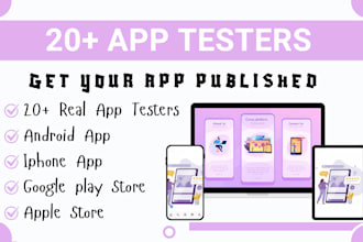provide active 12 testers or 20 testers for google play console closed testing