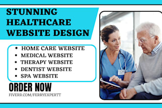 design healthcare home care medical dentist therapy spa hospital doctor website