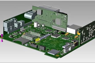 create professional pcb layouts with firmware, schematics and 3d cad model