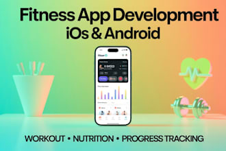 develop fitness and health app fitness website, gym app health website