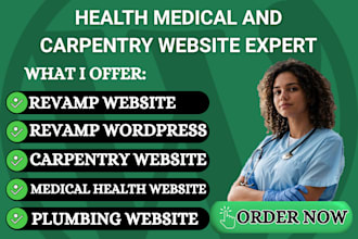 design doctor carpentry website and revamp wordpress