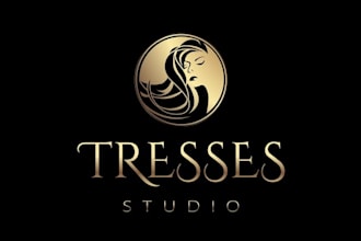 design best quality hair salon and academy logo