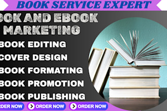 ebook publishing book formatting audiobook promotion amazon promotion cover page