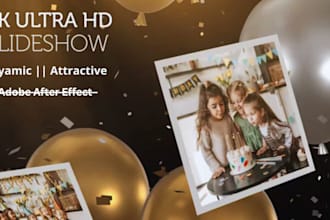 create a dynamic slideshow video and up to 1000 photo