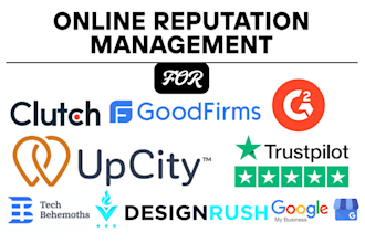 do clutch management g2 sortlist goodfirms upcity gmb increase online reputation