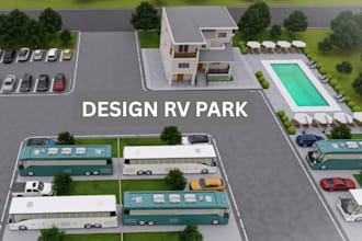 design rv park resort, campground, off road park design