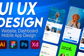 do figma website design, mobile app UI UX, webapp dashboard figma dashboard uiux