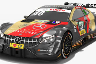 design 3d custom ac vehicle for game, rf2, and gta car,3d livery, car decal