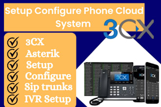 create and set up 3cx voip call sip trunk and caller id smart IVR