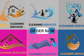design a professional logo for your cleaning business