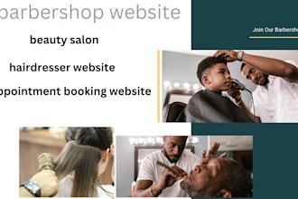 make  barbershop, spa and hair salon appointment booking website