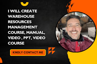 create warehouse resources management course, manual, video , PPT, video course