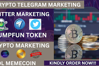 do crypto telegram,twitter to boost memecoin, token presales,mini game promotion