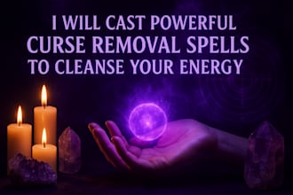 powerfully remove curses, spells, and black magic with a fast aura within 24 hrs