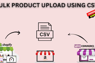 edit CSV files and import products to your shopify or woocommerce store