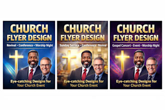 create fantastic church flyer design for church events and programs