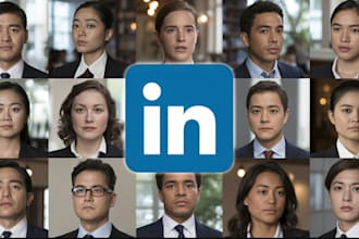 create a professional avatar dp or profile pic for your linkedin or ai headshot