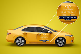 create a custom vehicle magnet design for your car door